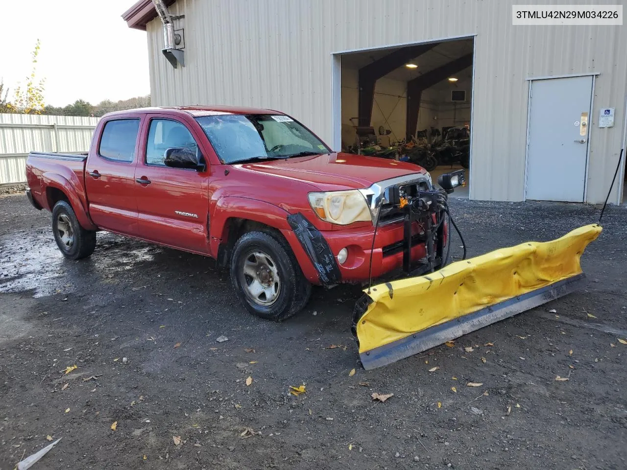 2009 Toyota Tacoma Double Cab VIN: 3TMLU42N29M034226 Lot: 75870954