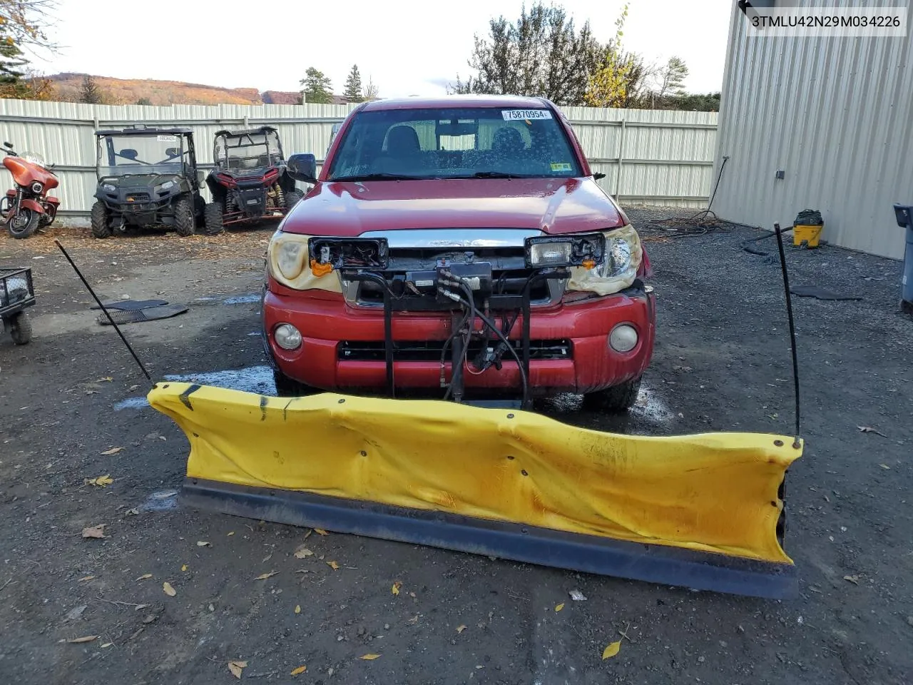 2009 Toyota Tacoma Double Cab VIN: 3TMLU42N29M034226 Lot: 75870954