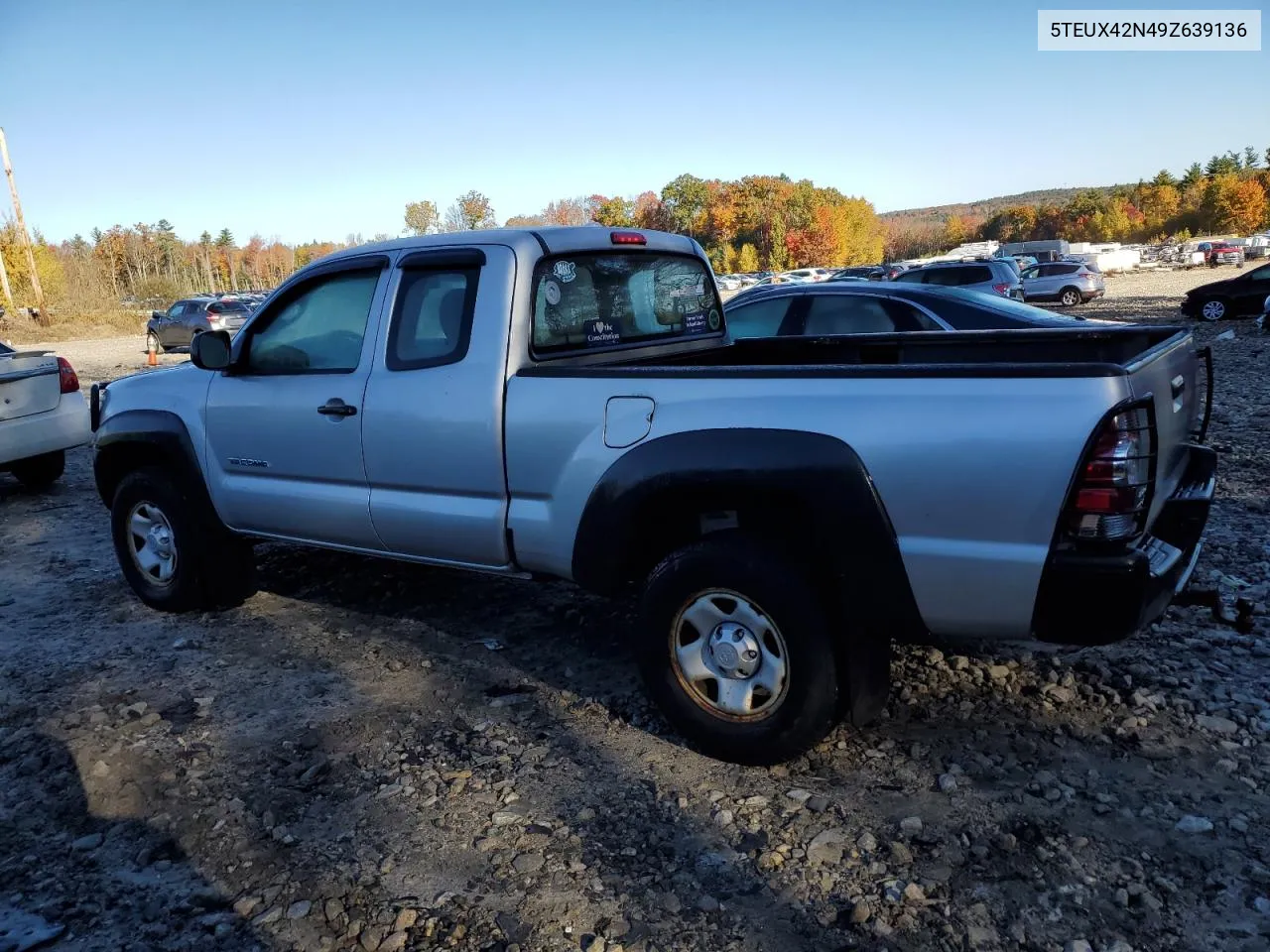 2009 Toyota Tacoma Access Cab VIN: 5TEUX42N49Z639136 Lot: 76040824