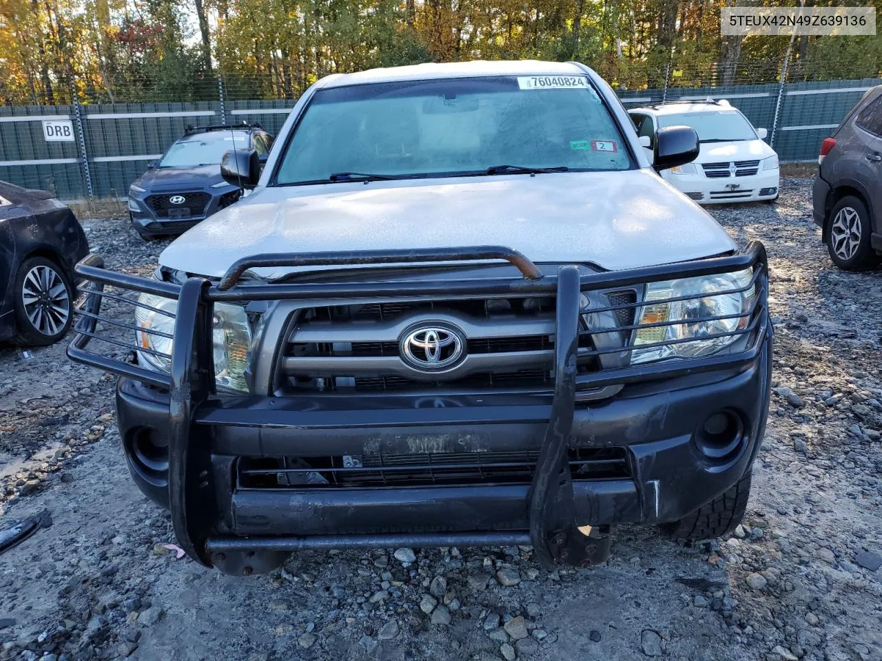 2009 Toyota Tacoma Access Cab VIN: 5TEUX42N49Z639136 Lot: 76040824