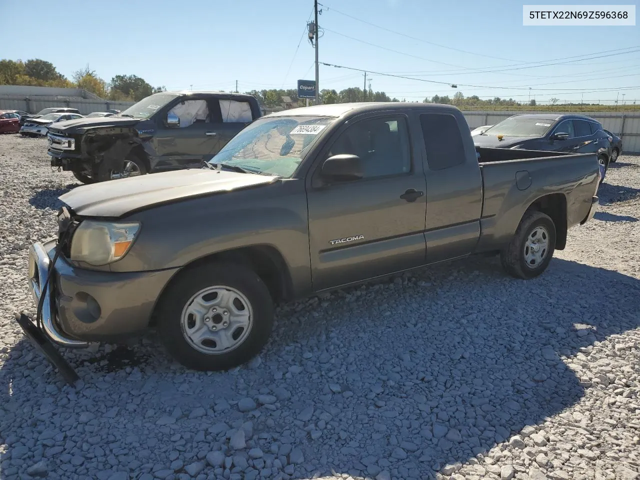 2009 Toyota Tacoma Access Cab VIN: 5TETX22N69Z596368 Lot: 76694384