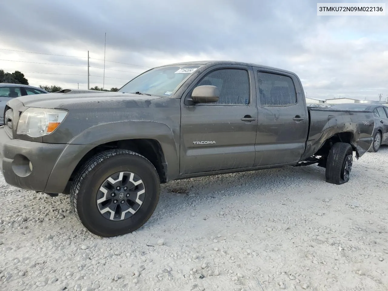 2009 Toyota Tacoma Double Cab Prerunner Long Bed VIN: 3TMKU72N09M022136 Lot: 77164554