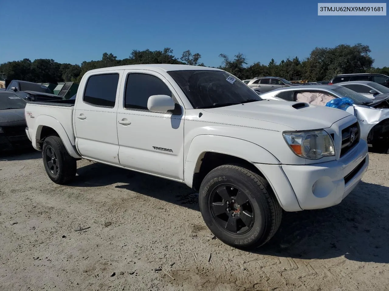 2009 Toyota Tacoma Double Cab Prerunner VIN: 3TMJU62NX9M091681 Lot: 77596904