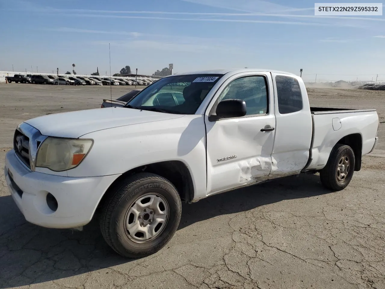 2009 Toyota Tacoma Access Cab VIN: 5TETX22N29Z595332 Lot: 77877034