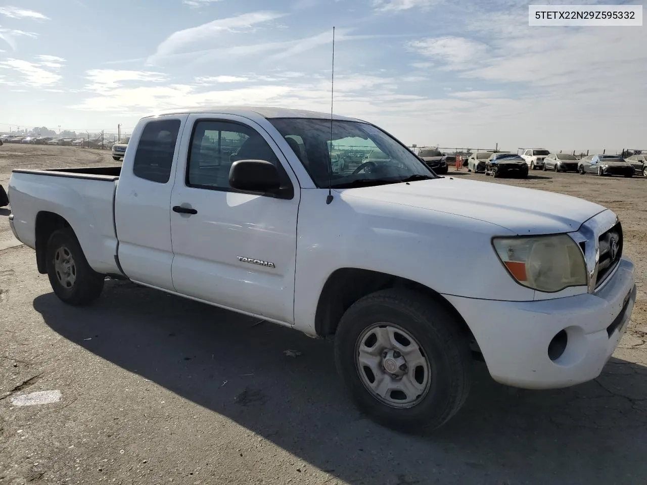 2009 Toyota Tacoma Access Cab VIN: 5TETX22N29Z595332 Lot: 77877034