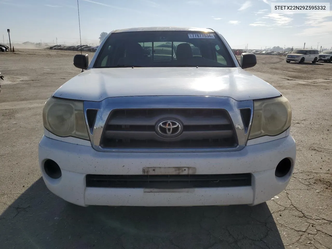 2009 Toyota Tacoma Access Cab VIN: 5TETX22N29Z595332 Lot: 77877034