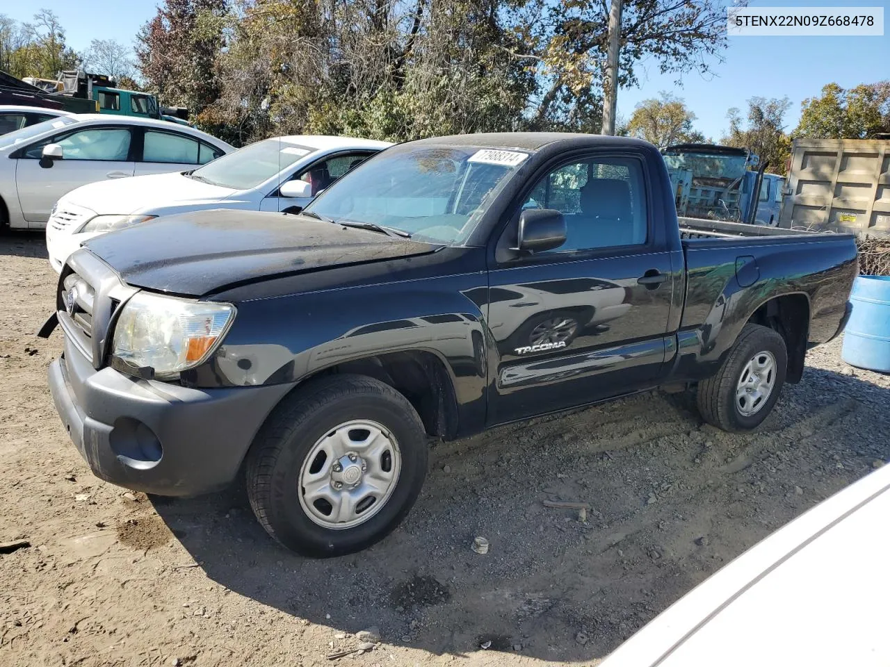 2009 Toyota Tacoma VIN: 5TENX22N09Z668478 Lot: 77988314