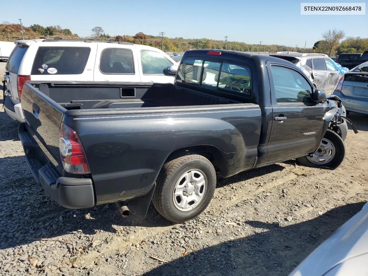 2009 Toyota Tacoma VIN: 5TENX22N09Z668478 Lot: 77988314