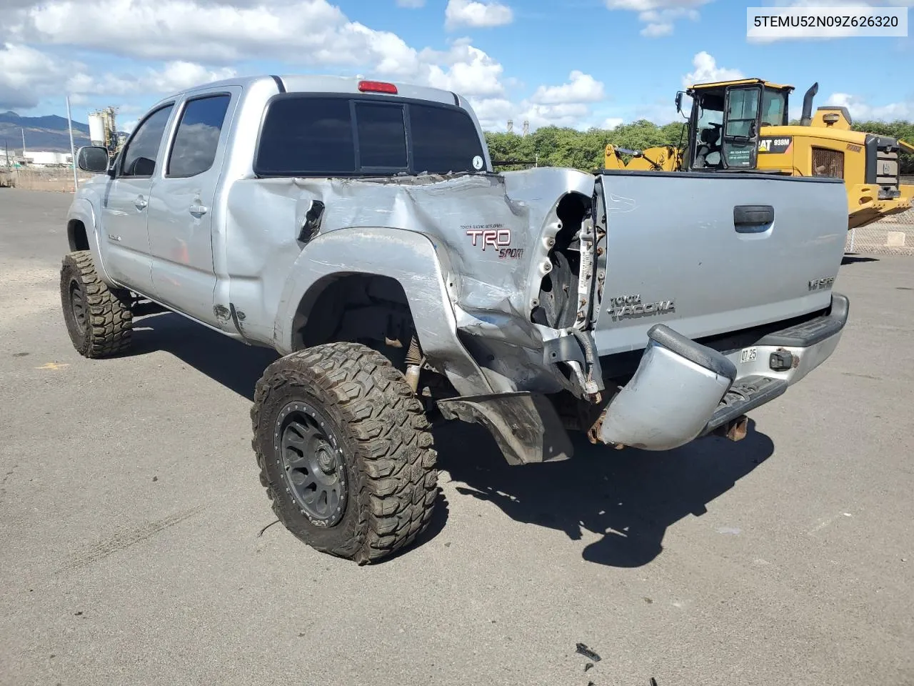 2009 Toyota Tacoma Double Cab Long Bed VIN: 5TEMU52N09Z626320 Lot: 77998764