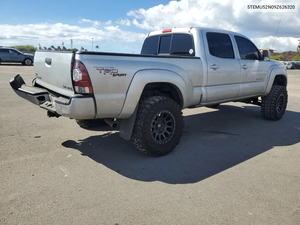 2009 Toyota Tacoma Double Cab Long Bed VIN: 5TEMU52N09Z626320 Lot: 77998764