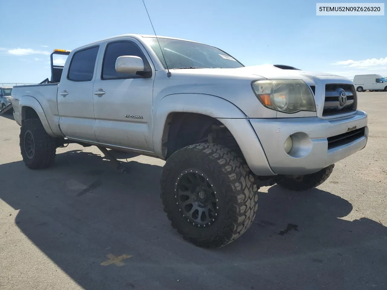 2009 Toyota Tacoma Double Cab Long Bed VIN: 5TEMU52N09Z626320 Lot: 77998764