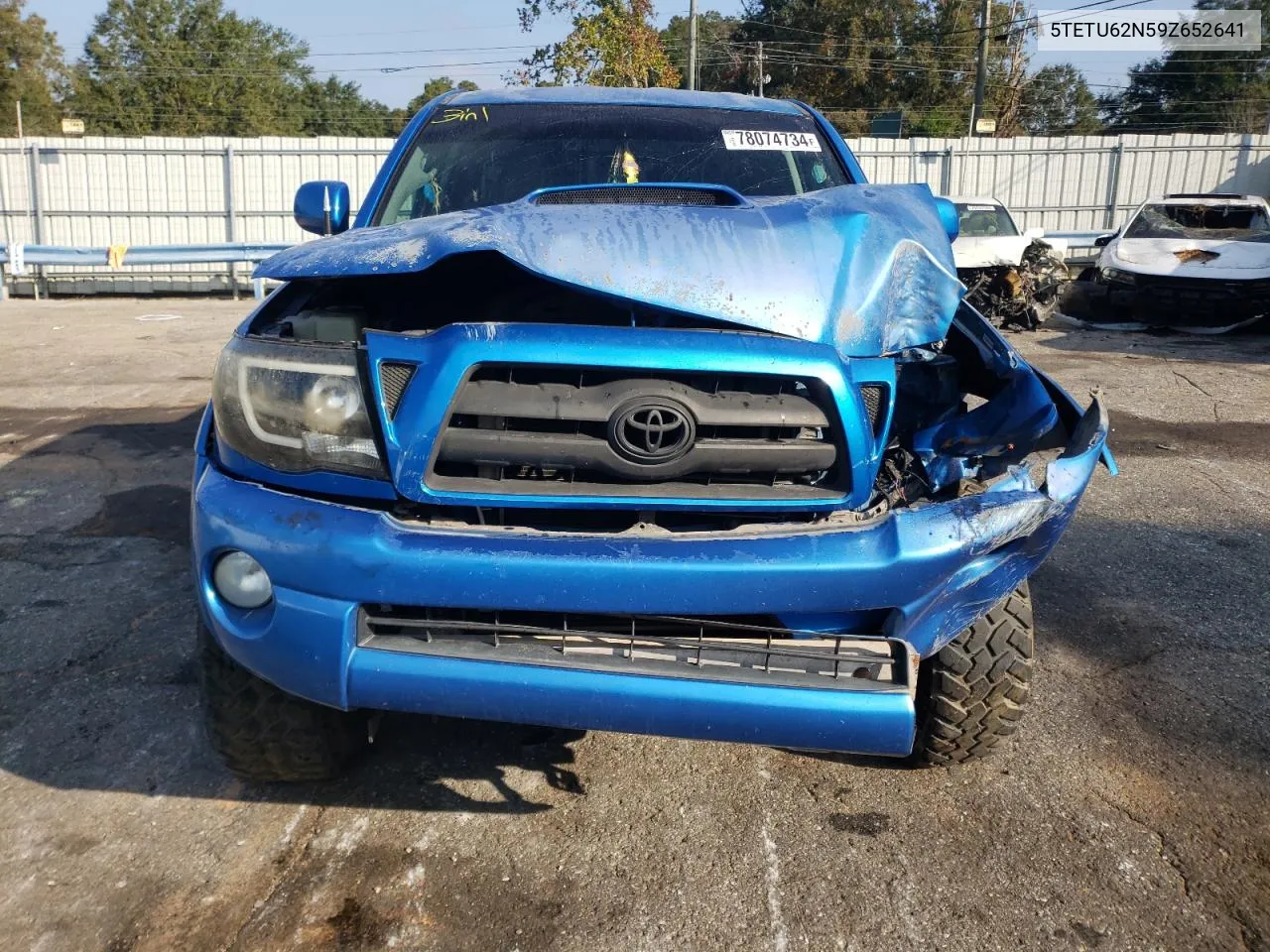 2009 Toyota Tacoma Prerunner Access Cab VIN: 5TETU62N59Z652641 Lot: 78074734