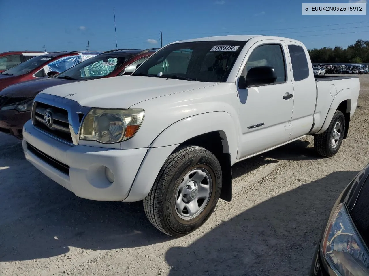 2009 Toyota Tacoma Access Cab VIN: 5TEUU42N09Z615912 Lot: 78588154