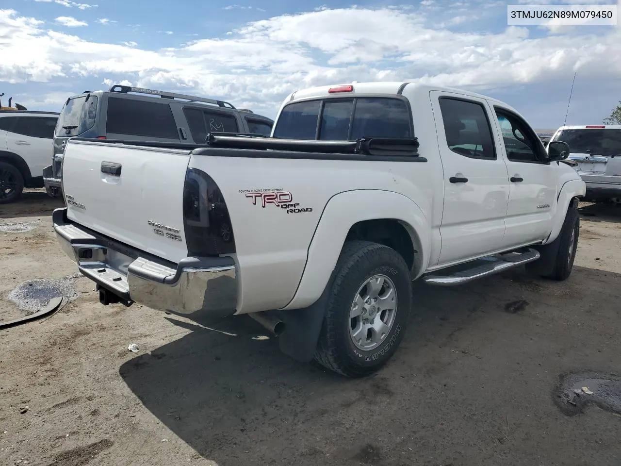 2009 Toyota Tacoma Double Cab Prerunner VIN: 3TMJU62N89M079450 Lot: 78743674