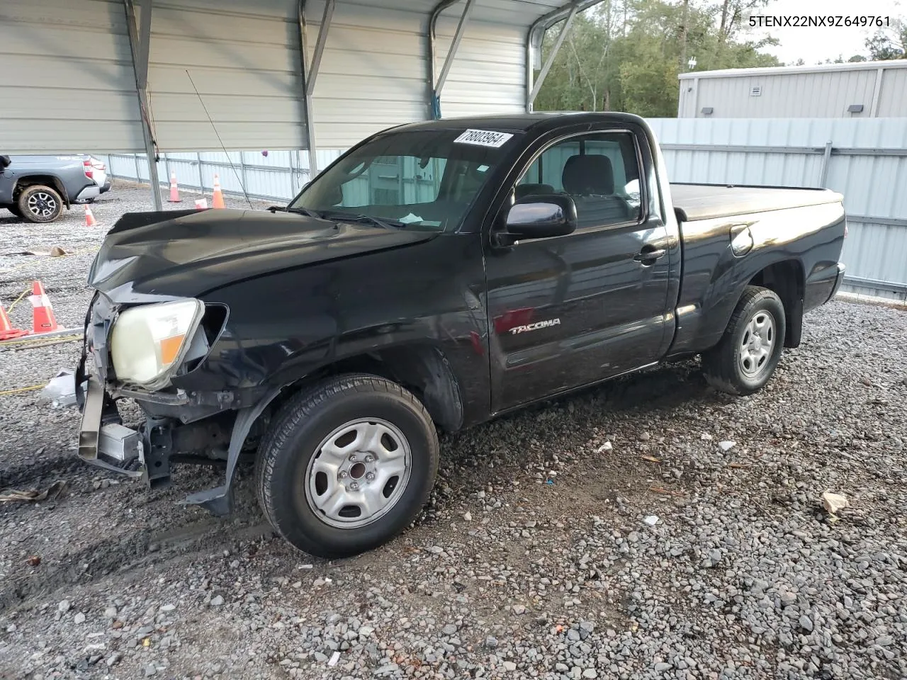 2009 Toyota Tacoma VIN: 5TENX22NX9Z649761 Lot: 78803964