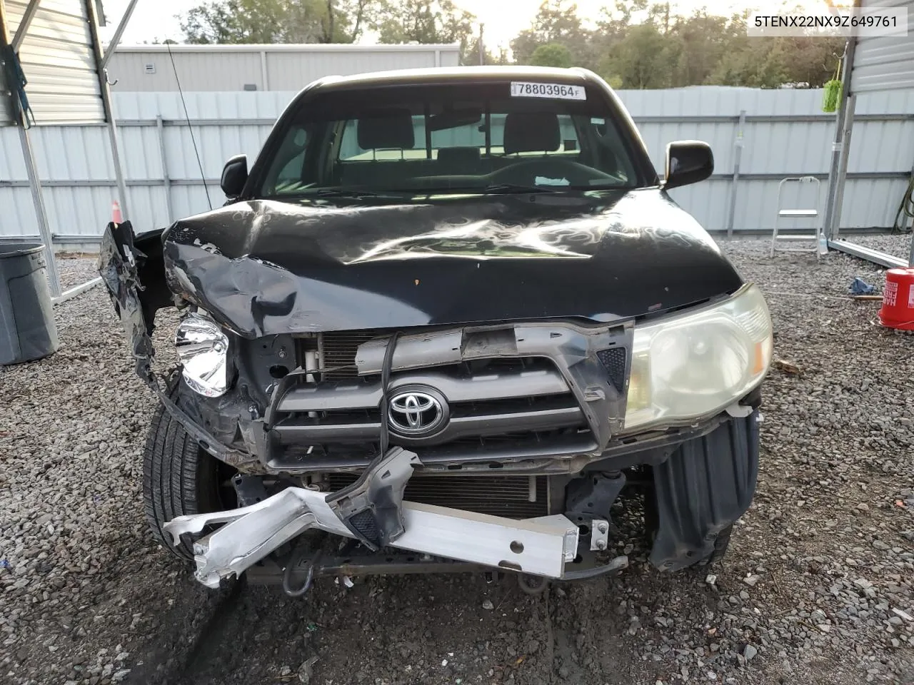 2009 Toyota Tacoma VIN: 5TENX22NX9Z649761 Lot: 78803964