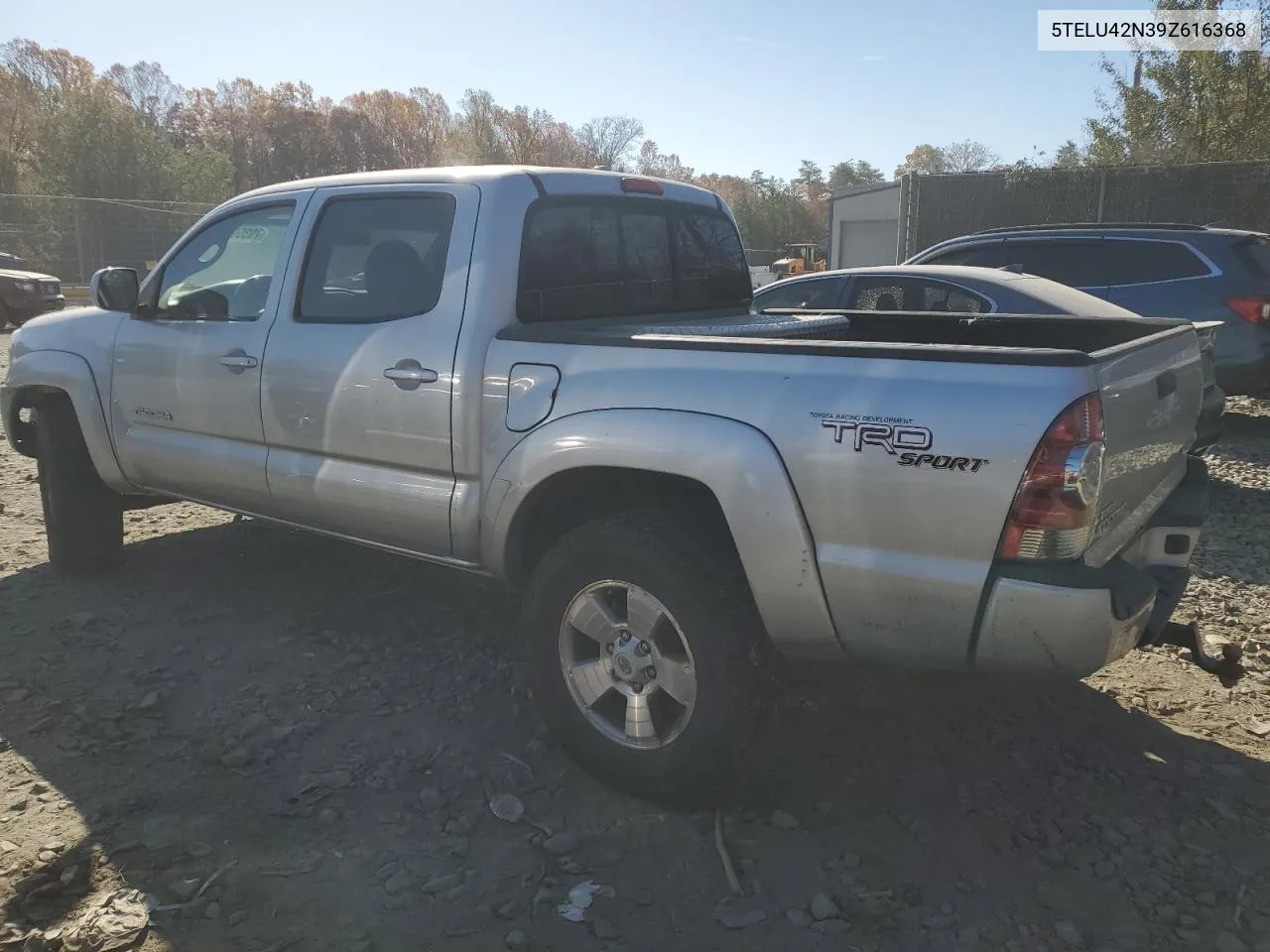 2009 Toyota Tacoma Double Cab VIN: 5TELU42N39Z616368 Lot: 79359294