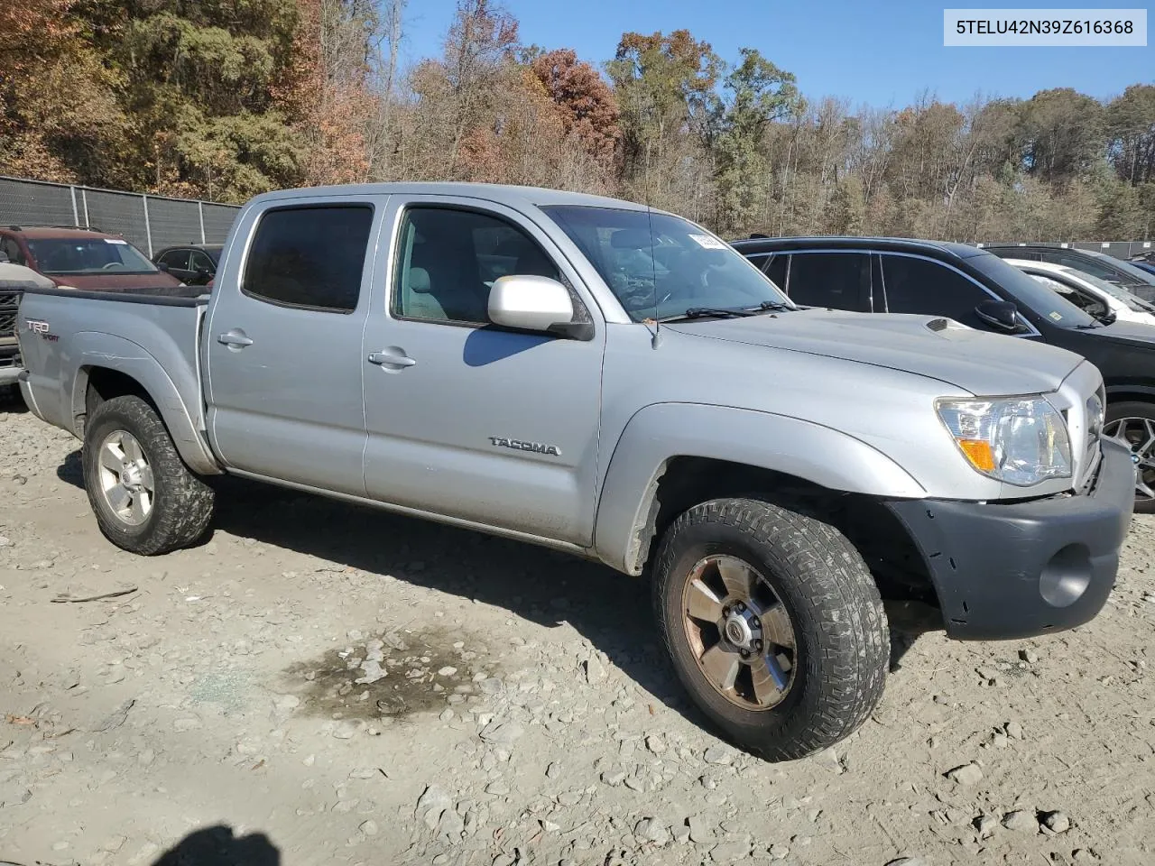 2009 Toyota Tacoma Double Cab VIN: 5TELU42N39Z616368 Lot: 79359294