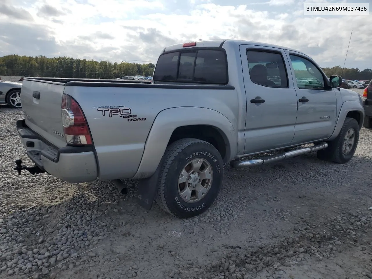 2009 Toyota Tacoma Double Cab VIN: 3TMLU42N69M037436 Lot: 79401214