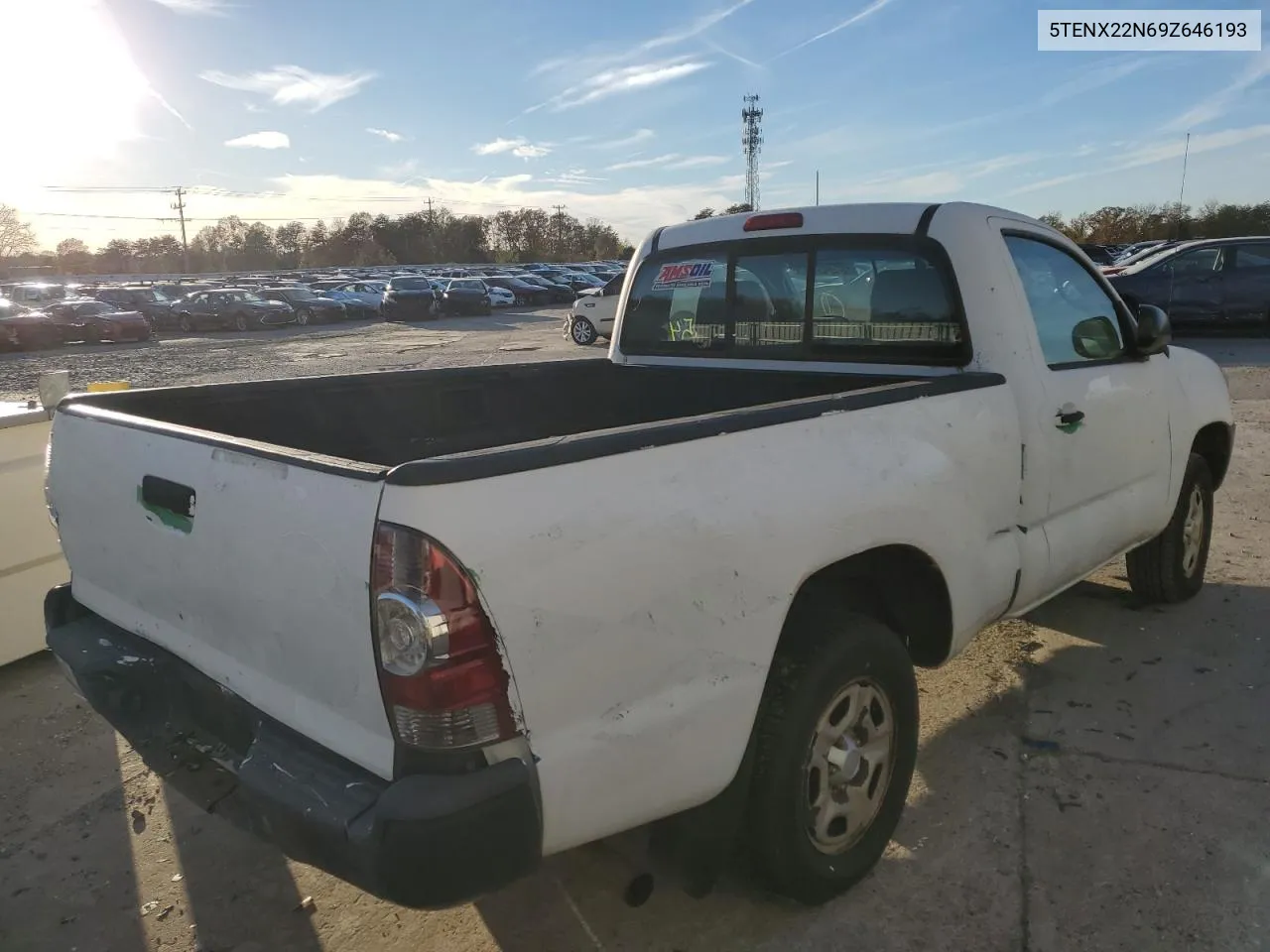 2009 Toyota Tacoma VIN: 5TENX22N69Z646193 Lot: 79424954