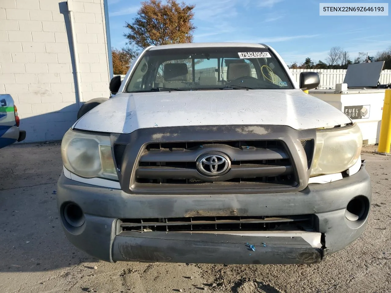 2009 Toyota Tacoma VIN: 5TENX22N69Z646193 Lot: 79424954