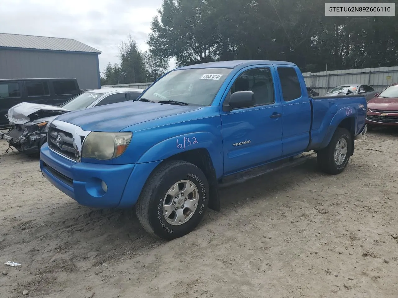 2009 Toyota Tacoma Prerunner Access Cab VIN: 5TETU62N89Z606110 Lot: 79537314