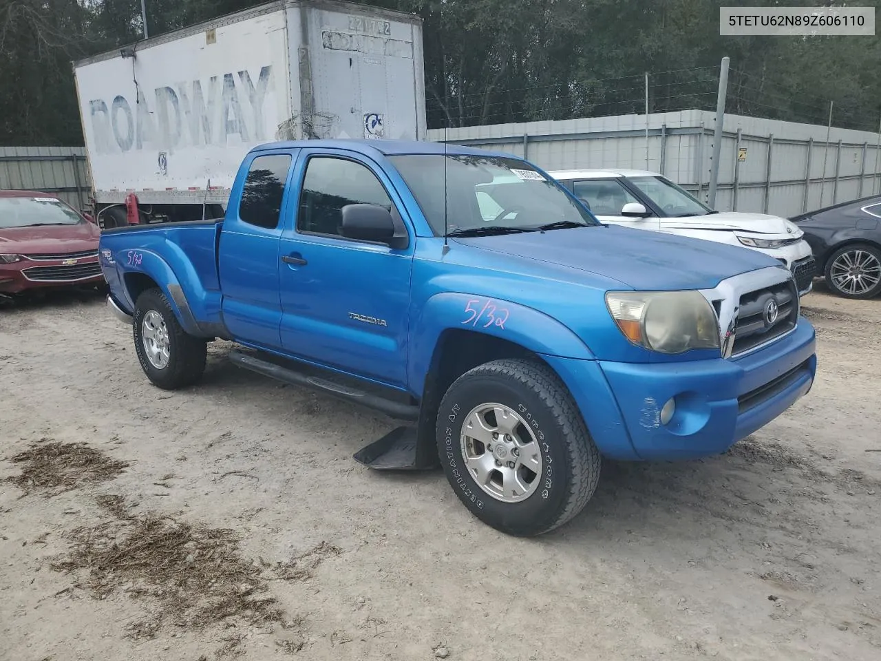 2009 Toyota Tacoma Prerunner Access Cab VIN: 5TETU62N89Z606110 Lot: 79537314