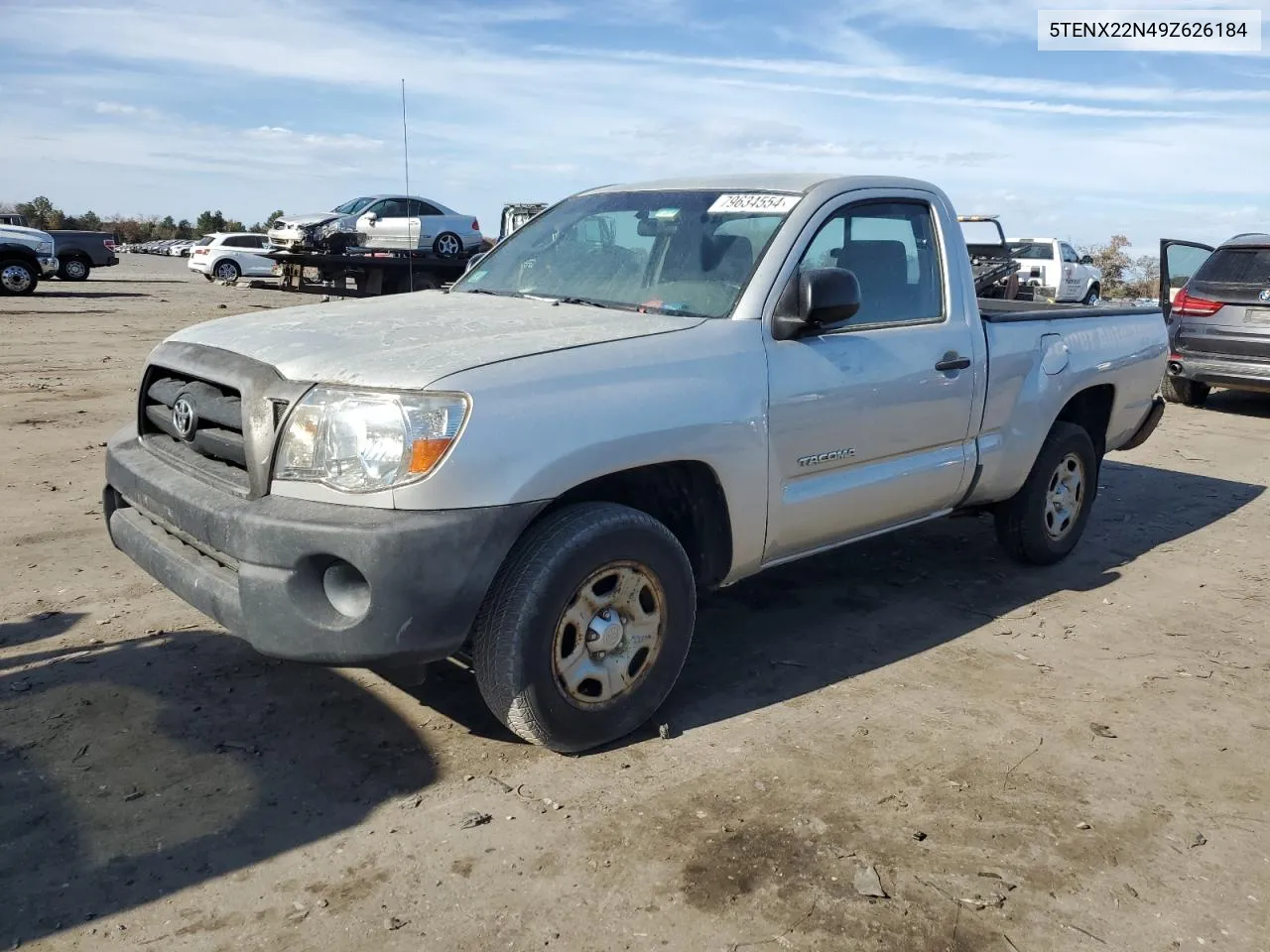 2009 Toyota Tacoma VIN: 5TENX22N49Z626184 Lot: 79634554