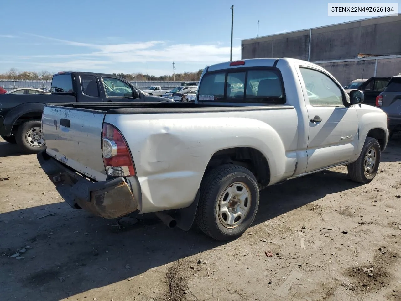 2009 Toyota Tacoma VIN: 5TENX22N49Z626184 Lot: 79634554