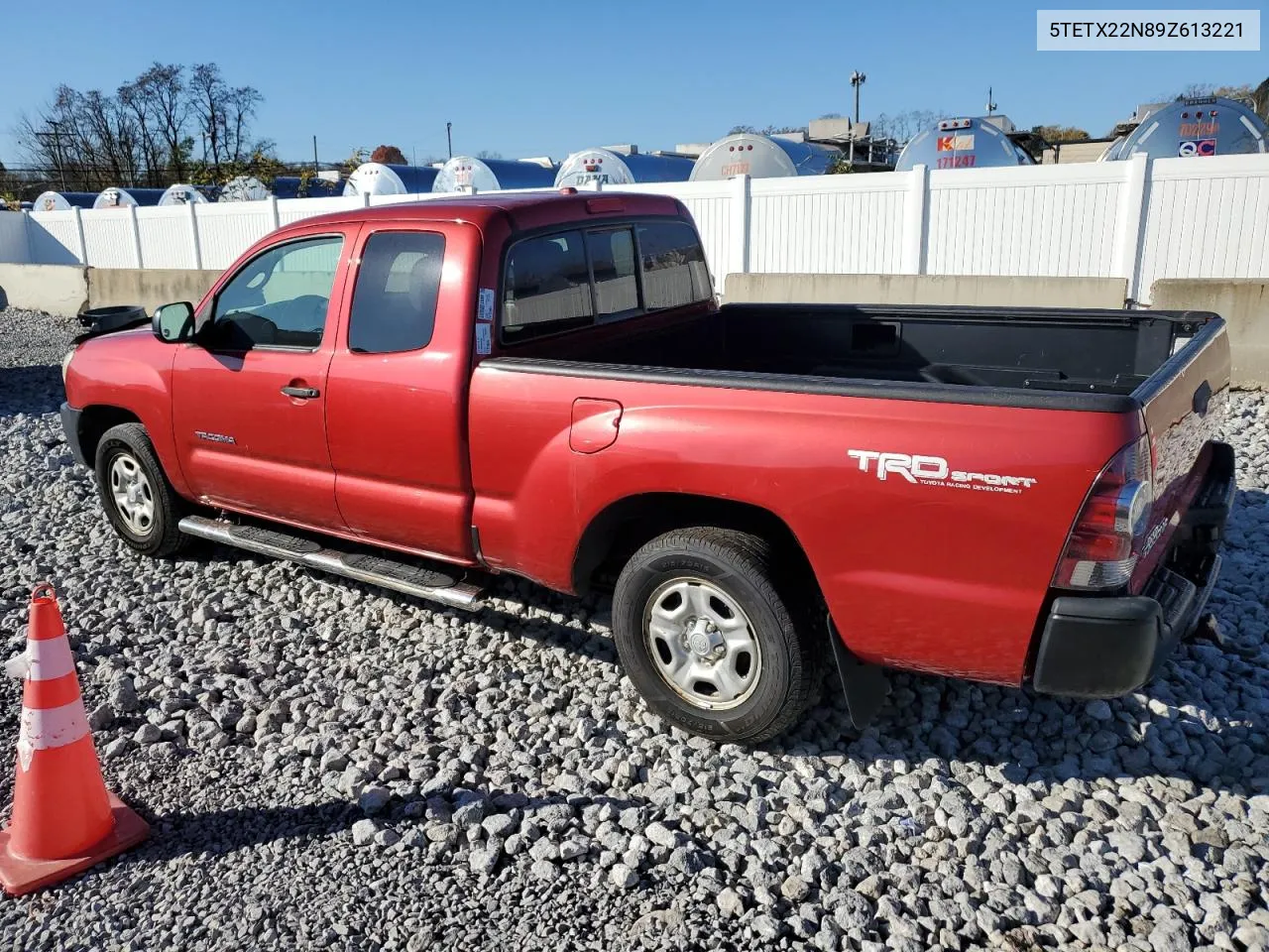 2009 Toyota Tacoma Access Cab VIN: 5TETX22N89Z613221 Lot: 79945204