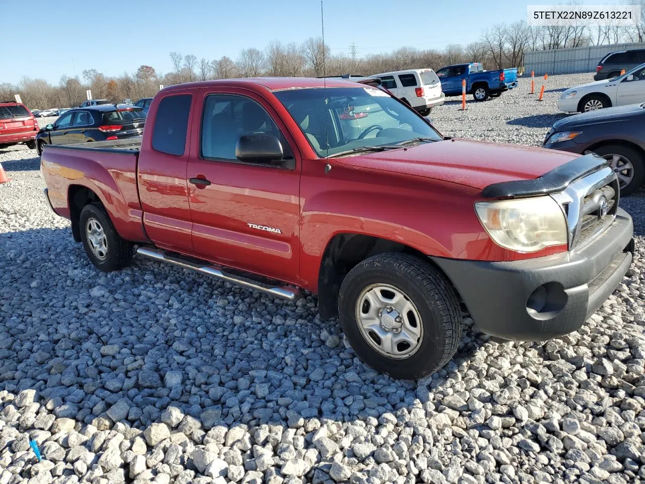 2009 Toyota Tacoma Access Cab VIN: 5TETX22N89Z613221 Lot: 79945204