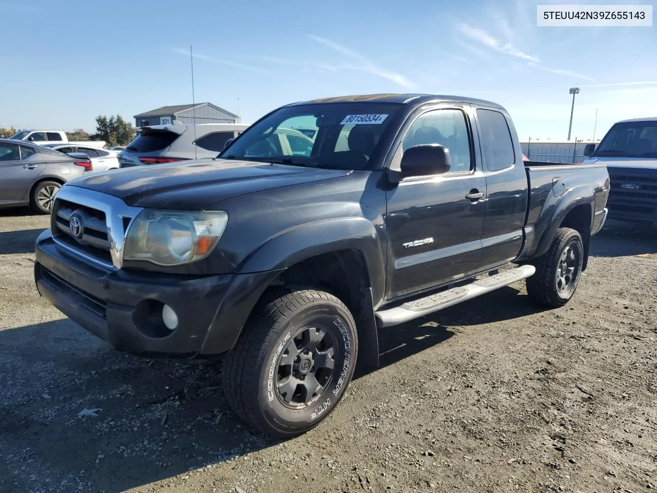 2009 Toyota Tacoma Access Cab VIN: 5TEUU42N39Z655143 Lot: 80150534