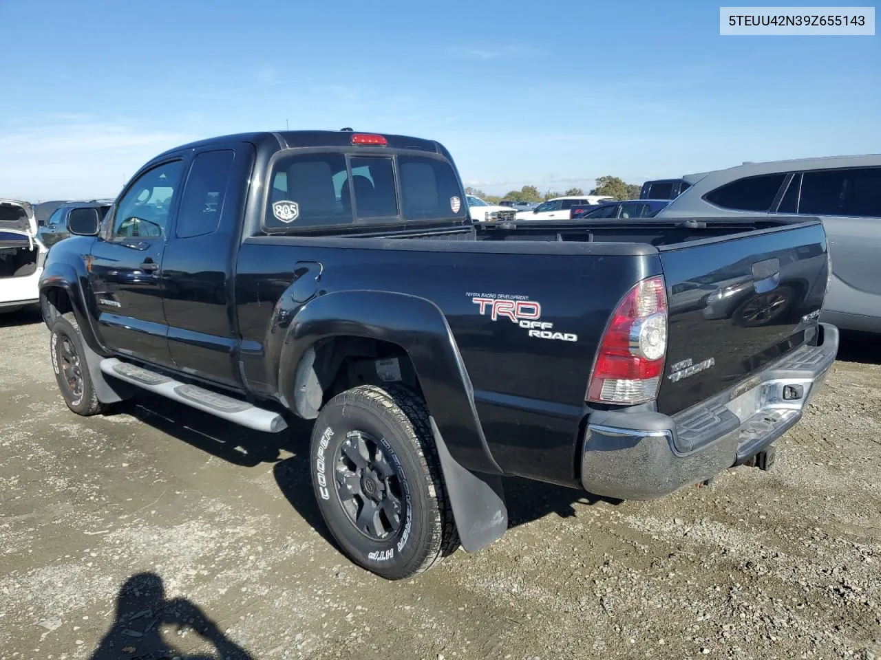 2009 Toyota Tacoma Access Cab VIN: 5TEUU42N39Z655143 Lot: 80150534