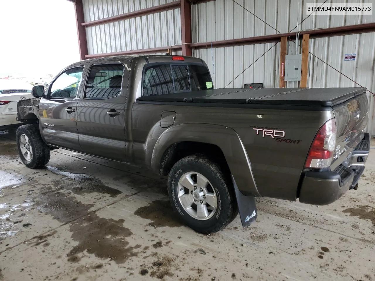 2010 Toyota Tacoma Double Cab Long Bed VIN: 3TMMU4FN9AM015773 Lot: 58952404