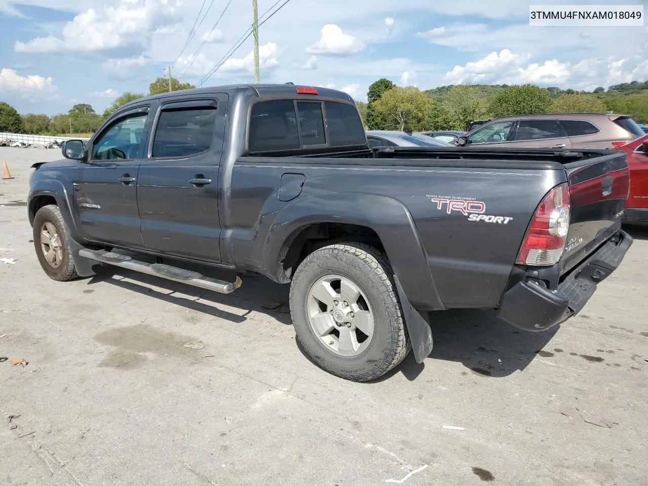 2010 Toyota Tacoma Double Cab Long Bed VIN: 3TMMU4FNXAM018049 Lot: 65421694