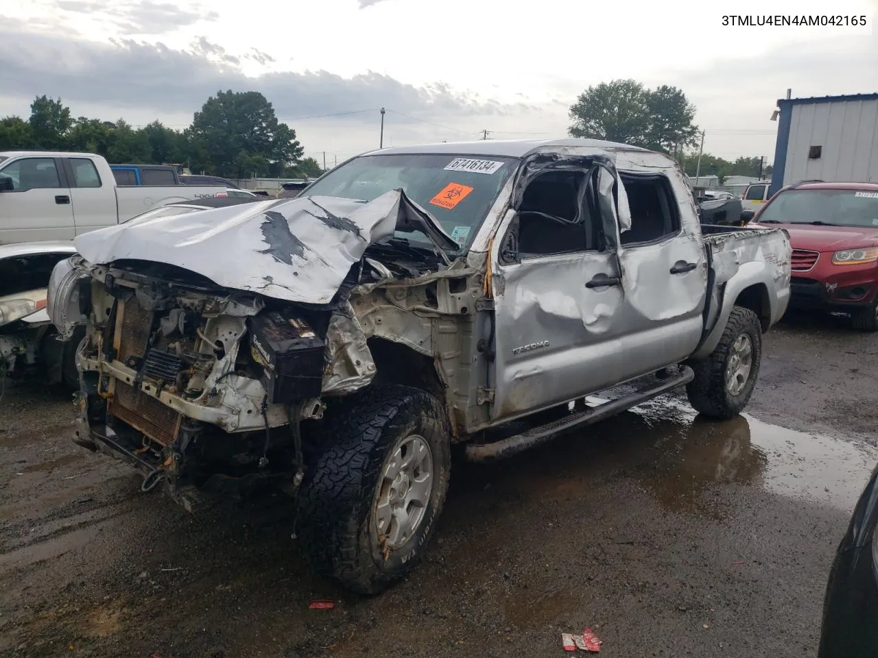 2010 Toyota Tacoma Double Cab VIN: 3TMLU4EN4AM042165 Lot: 67416134