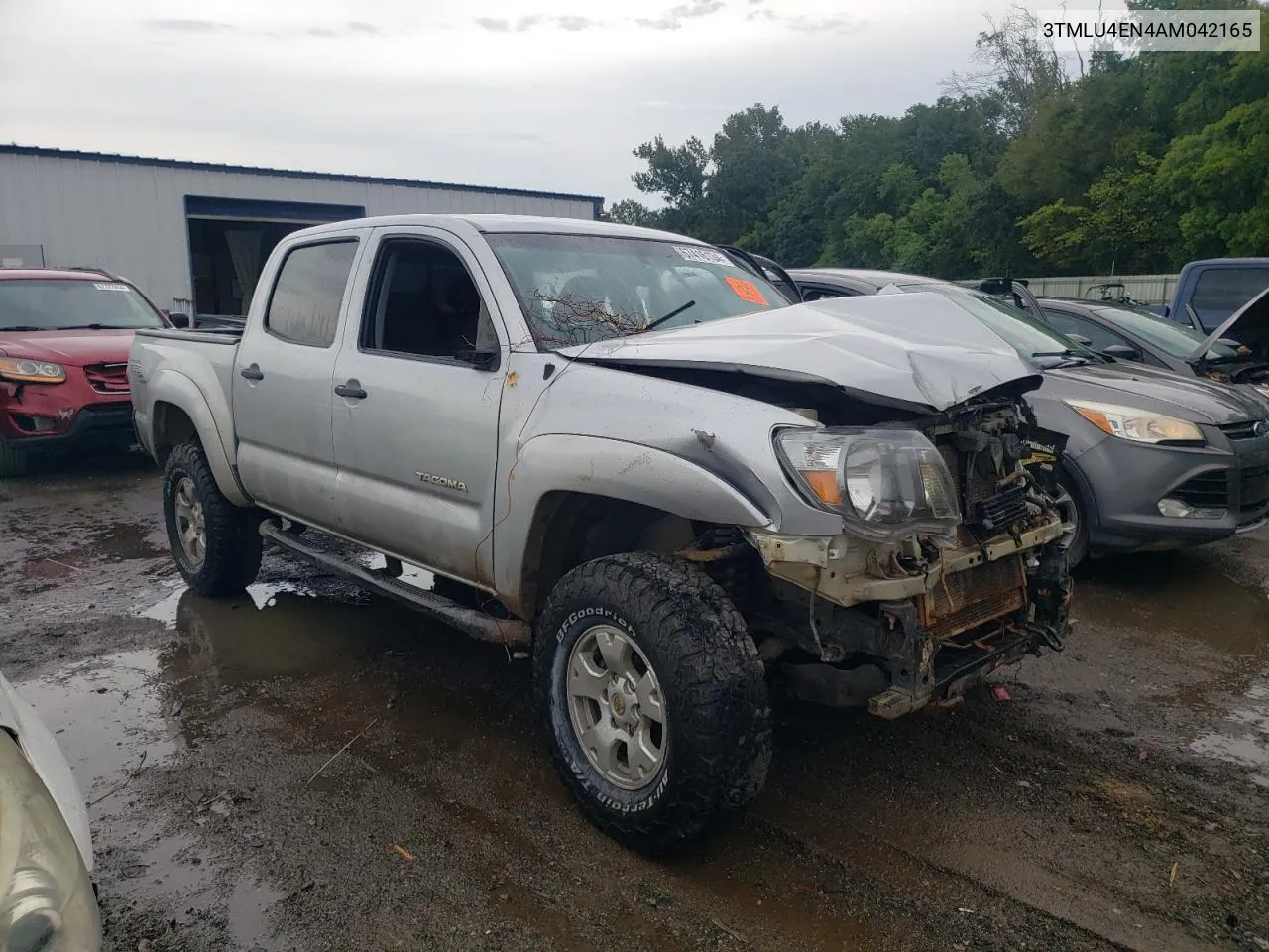 2010 Toyota Tacoma Double Cab VIN: 3TMLU4EN4AM042165 Lot: 67416134