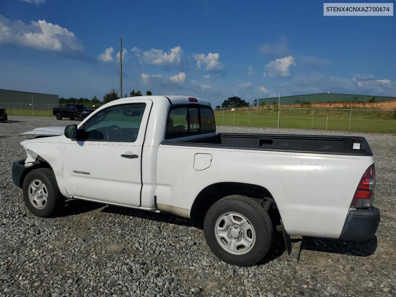 2010 Toyota Tacoma VIN: 5TENX4CNXAZ700674 Lot: 67900114