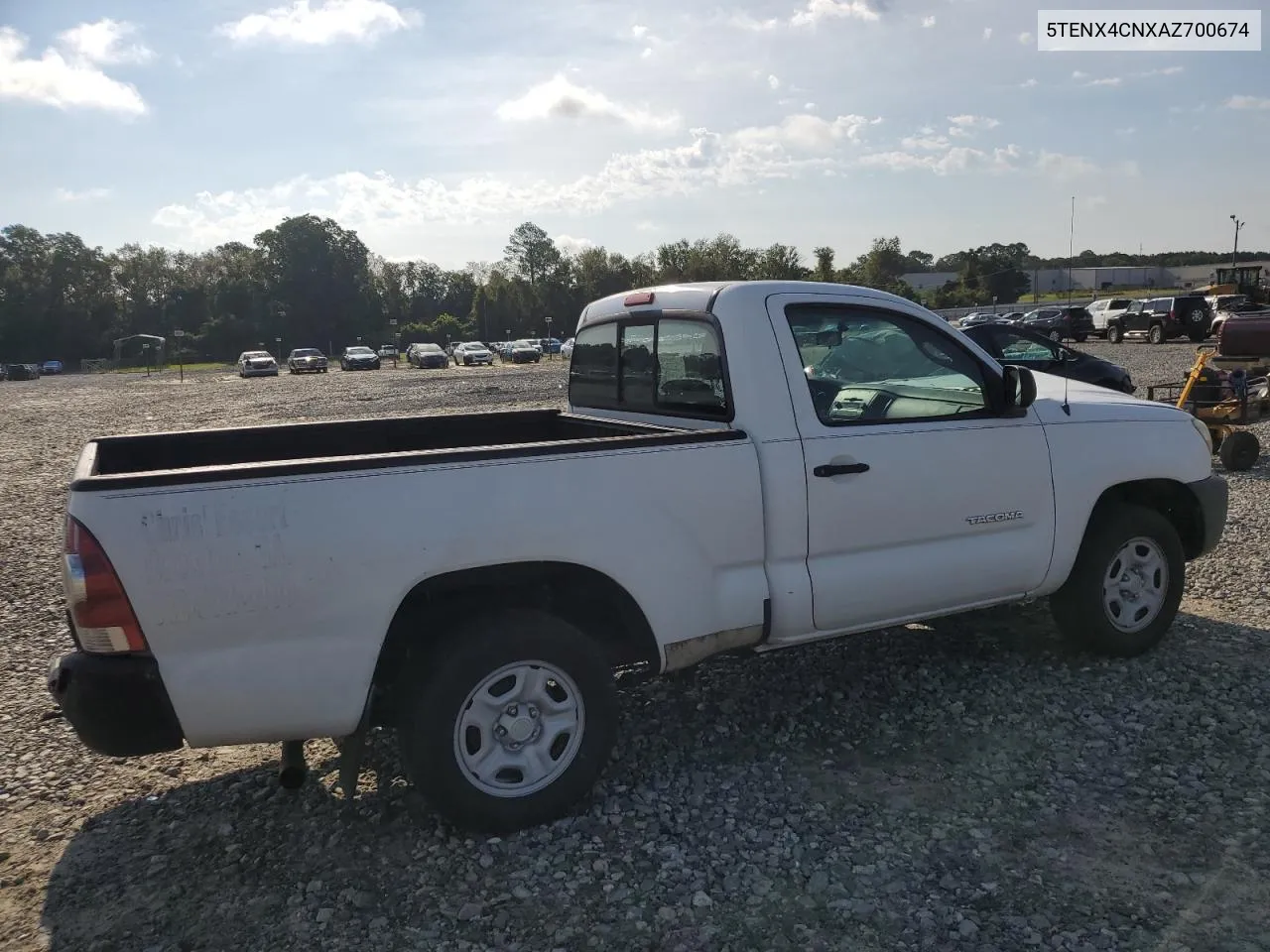 2010 Toyota Tacoma VIN: 5TENX4CNXAZ700674 Lot: 67900114