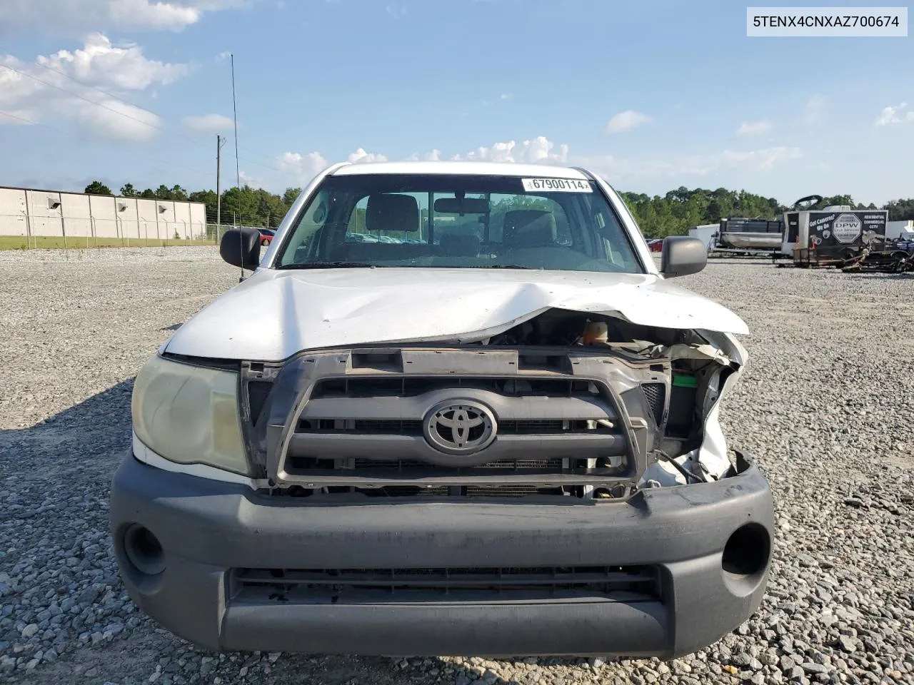 2010 Toyota Tacoma VIN: 5TENX4CNXAZ700674 Lot: 67900114