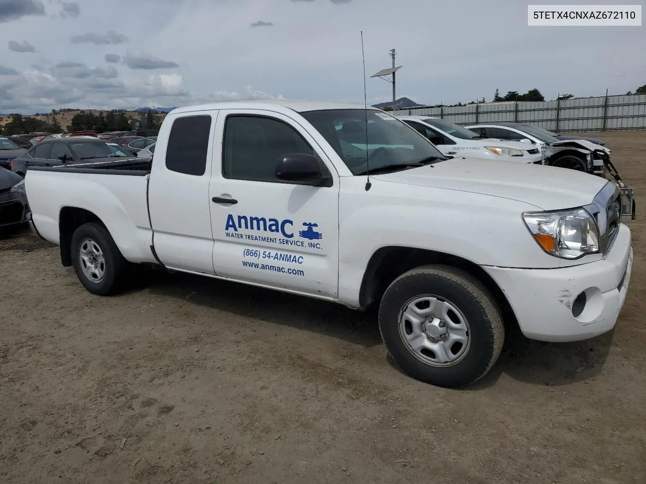 2010 Toyota Tacoma Access Cab VIN: 5TETX4CNXAZ672110 Lot: 68864754