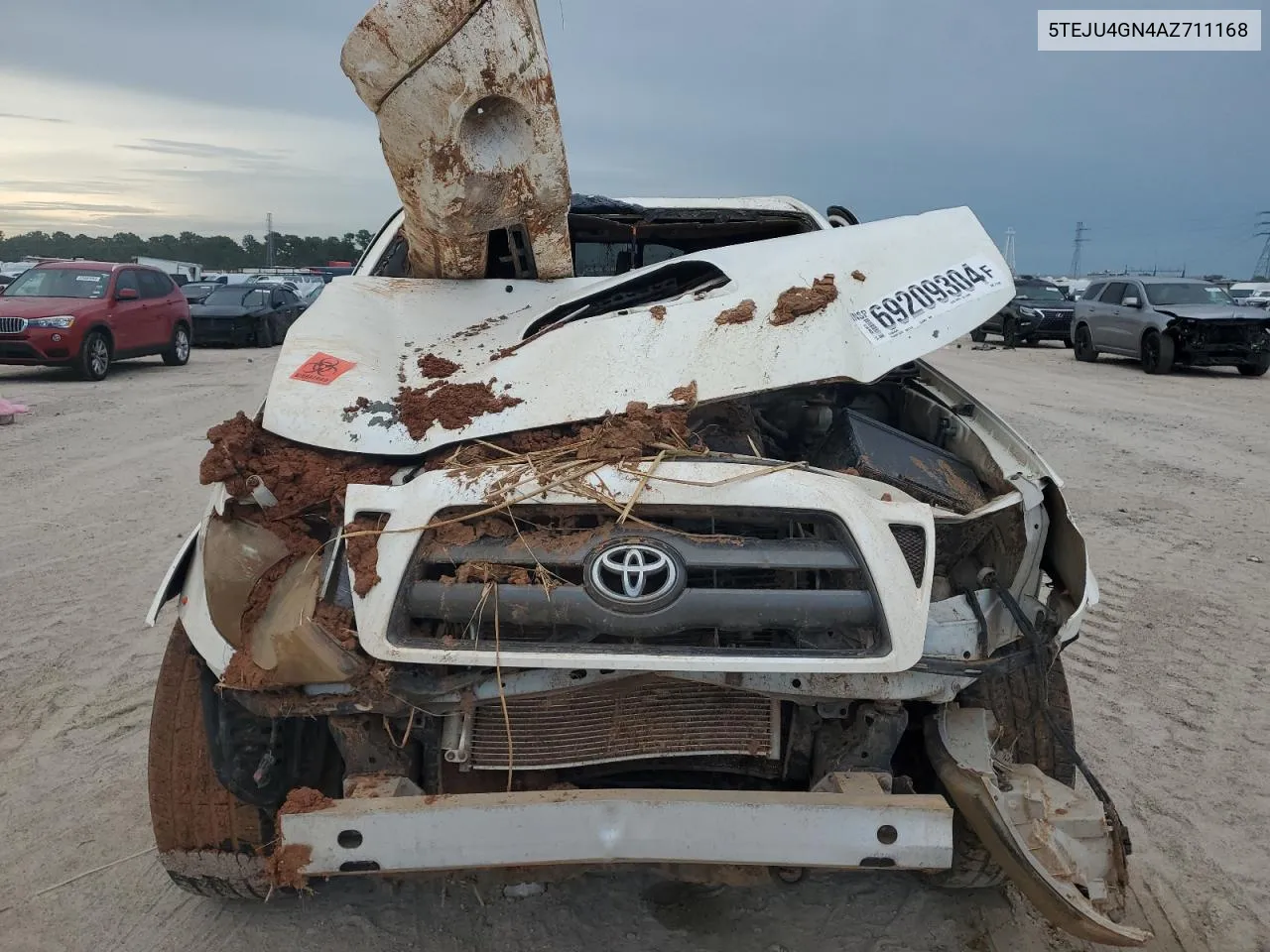 2010 Toyota Tacoma Double Cab Prerunner VIN: 5TEJU4GN4AZ711168 Lot: 69209304