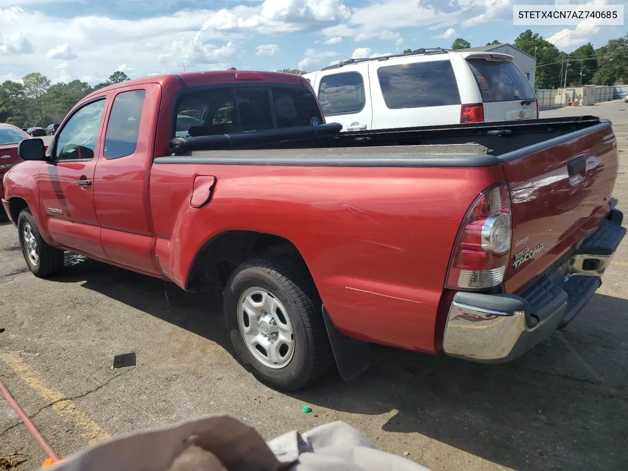 2010 Toyota Tacoma Access Cab VIN: 5TETX4CN7AZ740685 Lot: 69252534