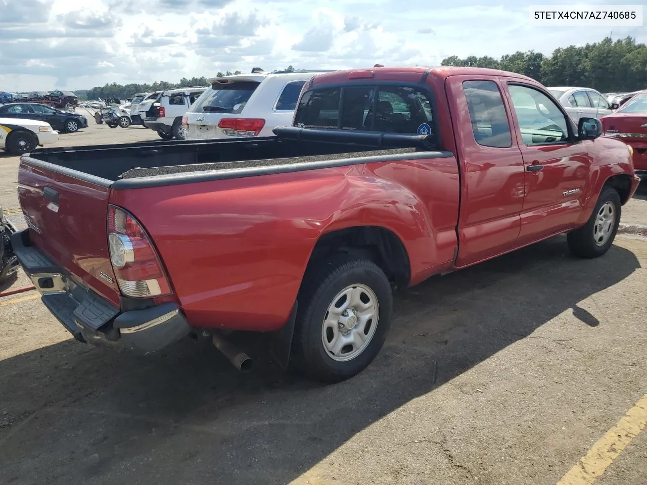 2010 Toyota Tacoma Access Cab VIN: 5TETX4CN7AZ740685 Lot: 69252534