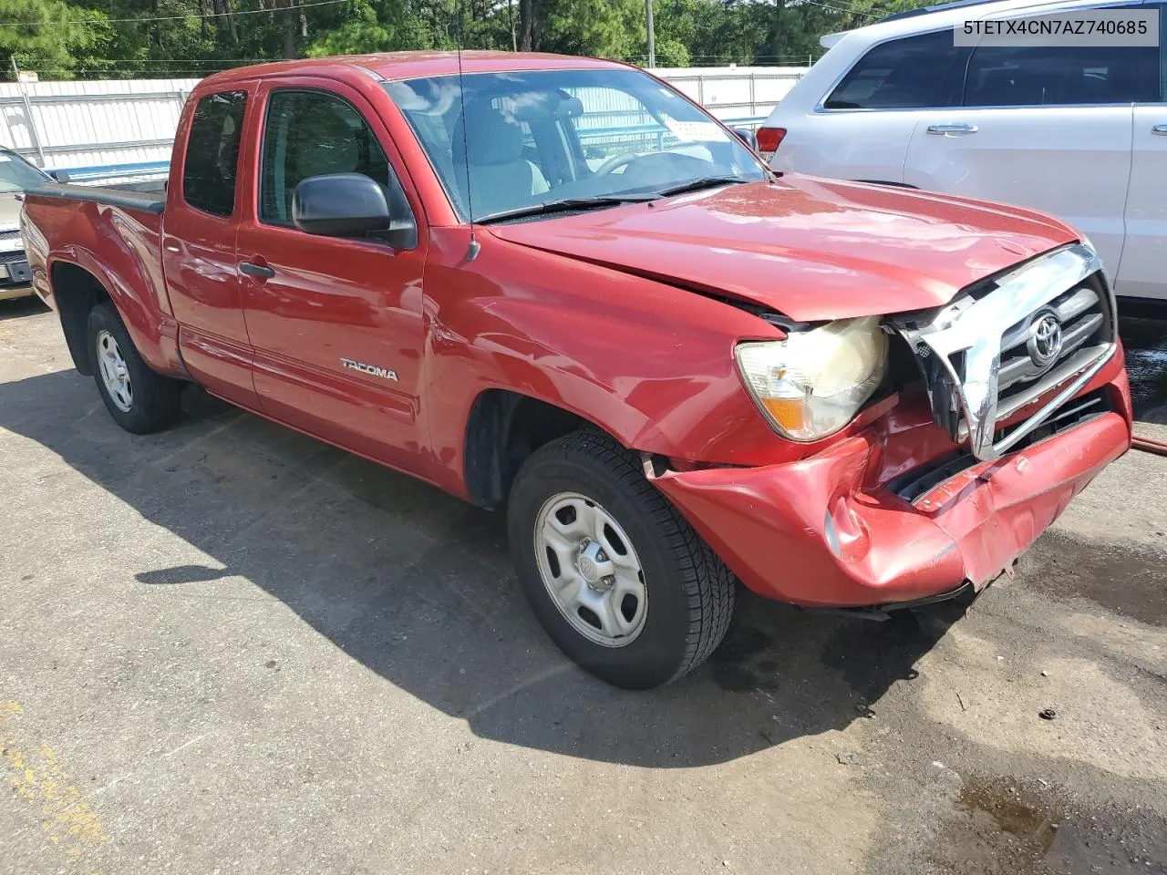 2010 Toyota Tacoma Access Cab VIN: 5TETX4CN7AZ740685 Lot: 69252534