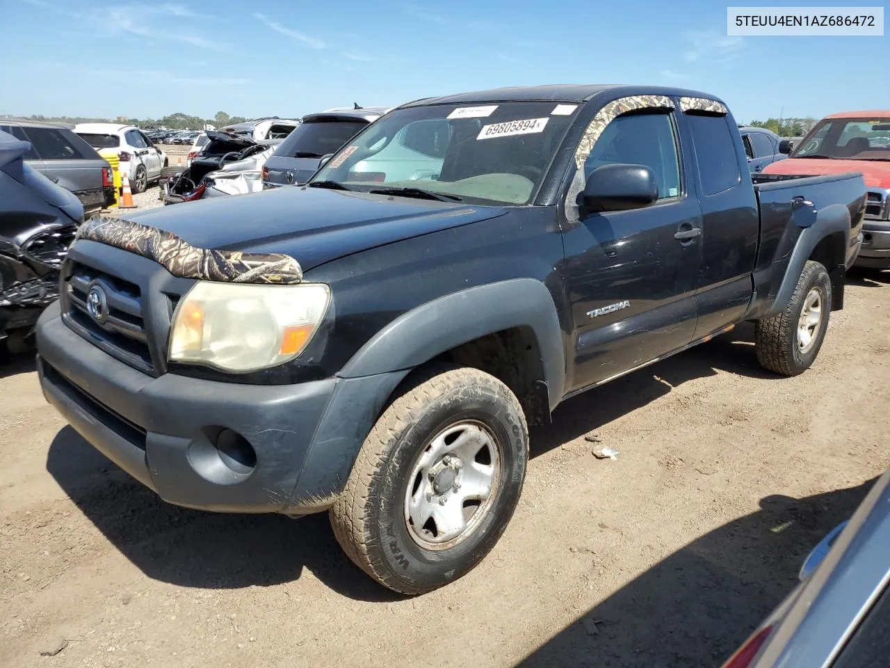 2010 Toyota Tacoma Access Cab VIN: 5TEUU4EN1AZ686472 Lot: 69805894