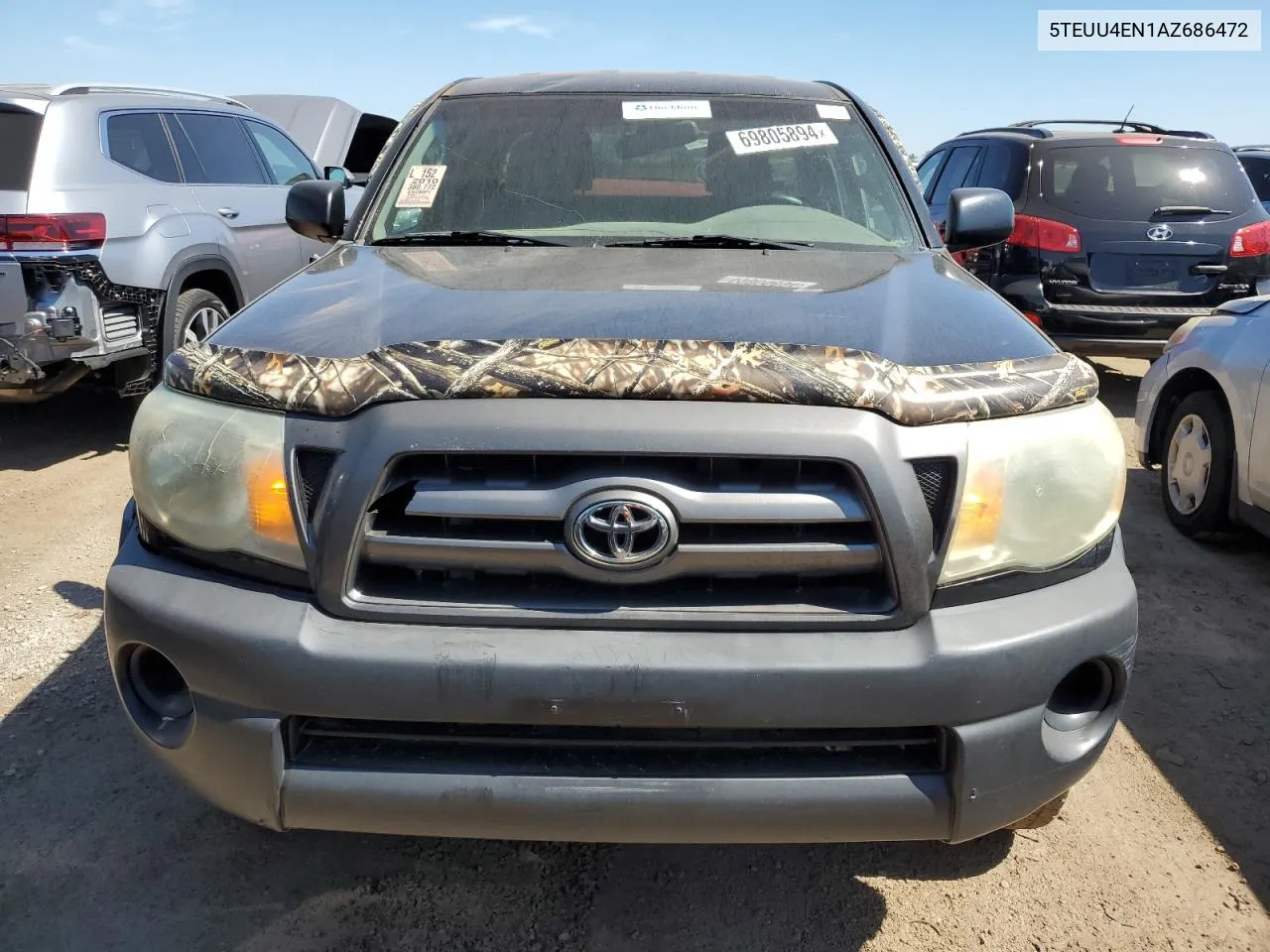 2010 Toyota Tacoma Access Cab VIN: 5TEUU4EN1AZ686472 Lot: 69805894