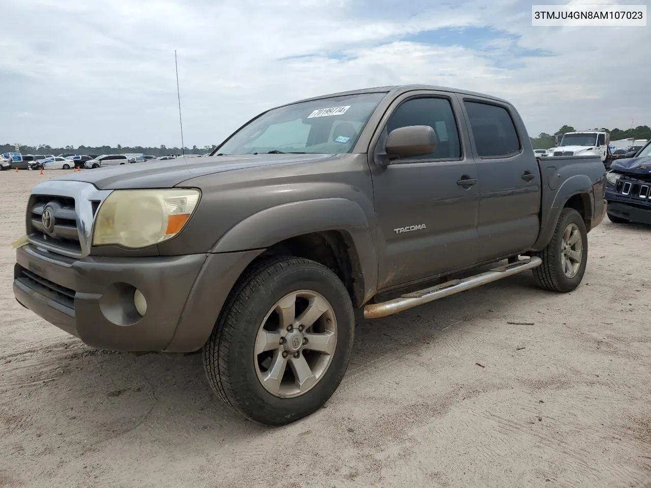 2010 Toyota Tacoma Double Cab Prerunner VIN: 3TMJU4GN8AM107023 Lot: 70199774