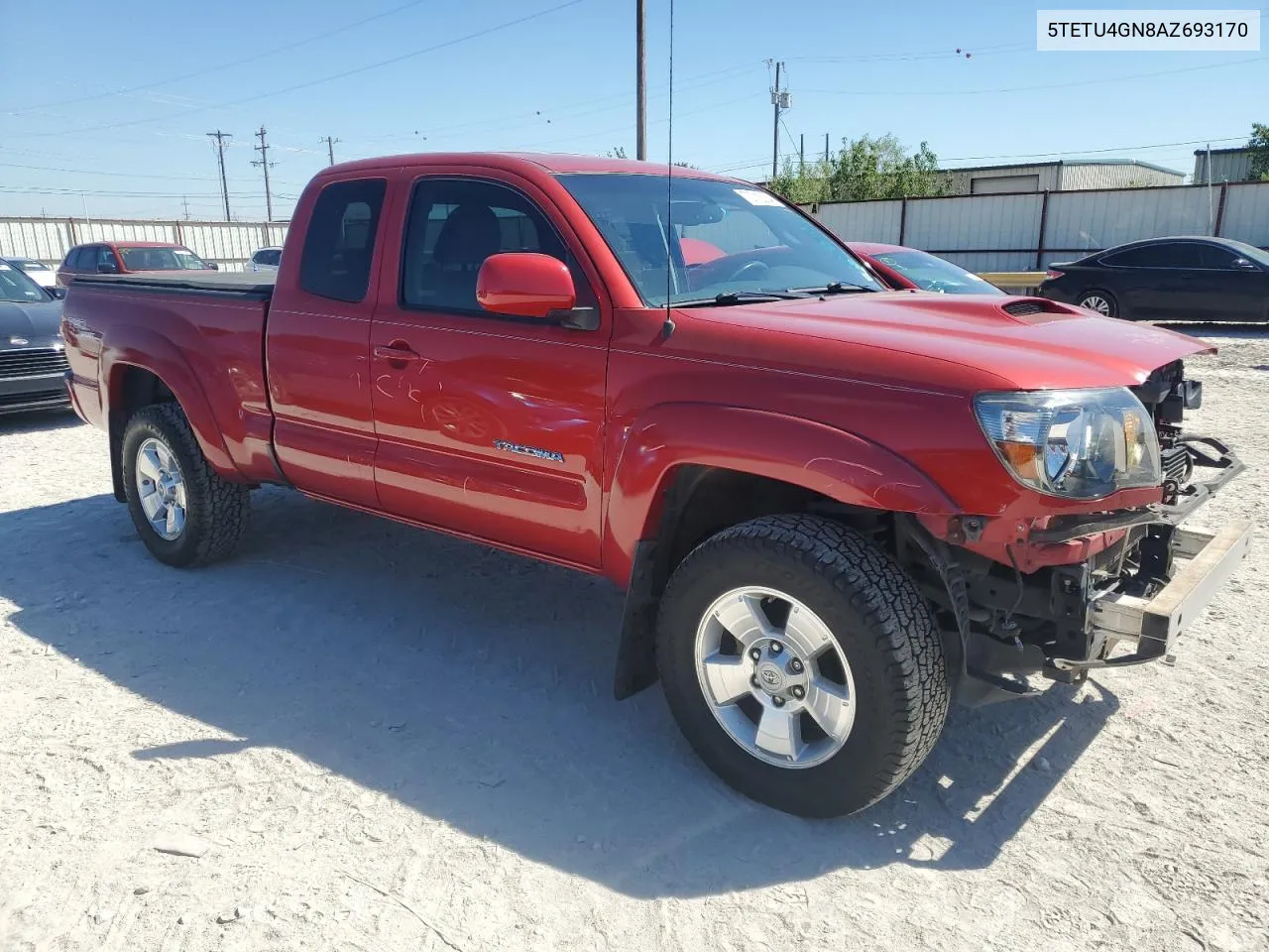 2010 Toyota Tacoma Prerunner Access Cab VIN: 5TETU4GN8AZ693170 Lot: 70715034