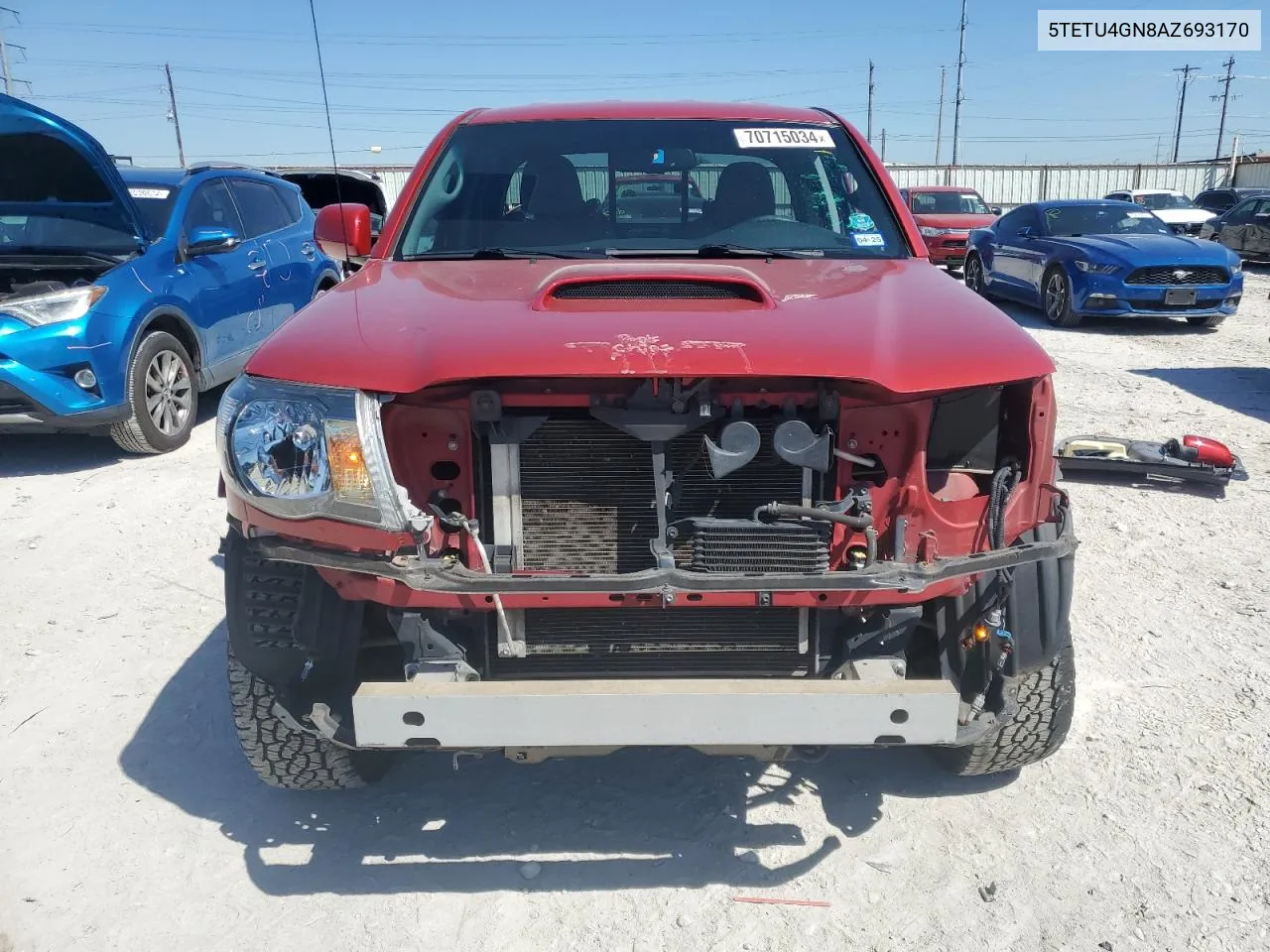 2010 Toyota Tacoma Prerunner Access Cab VIN: 5TETU4GN8AZ693170 Lot: 70715034